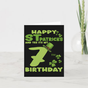 Carte Joyeux Jour de la Saint Patrick et oui c'est mon 7