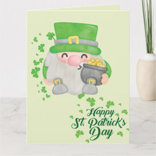 Carte joyeux Jour de la Saint Patrick gnome