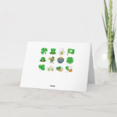 Carte Joyeux jour de la Saint-Patrick Lutins (Dos)