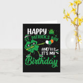 Carte Joyeux Jour de la Saint Patrick Shamrock de fête d (Fleur jaune)