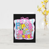 Carte Joyeux Jour de l'École (Fleur jaune)