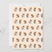 Carte Joyeux Jour de l'écorce Aquarelle Chien de Poméran (Dos)