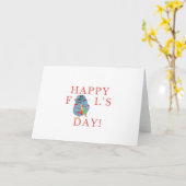 Carte Joyeux jour de l'idiot (3) (Fleur jaune)