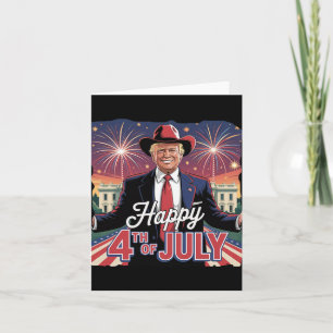 Carte Joyeux Jour de l'indépendance 4 juillet Trump