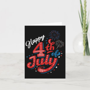 Carte Joyeux Jour de l'Indépendance Cool Patriotique