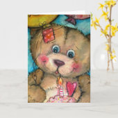Carte Joyeux Jour de l'ours pour vous (Fleur jaune)