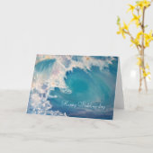 Carte Joyeux jour de mariage (Fleur jaune)