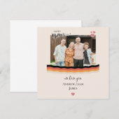 Carte Joyeux jour de mère nous t'aimons (Devant / Derrière)