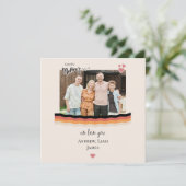 Carte Joyeux jour de mère nous t'aimons (Debout devant)