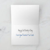 Carte Joyeux jour de papa chat - Fête des pères (Intérieur)