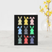 Carte Joyeux jour de Pâques Bunny lapin lapin Lover Enfa (Fleur jaune)