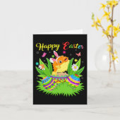 Carte Joyeux Jour de Pâques Poisson Poisson Fun Oeufs de (Fleur jaune)