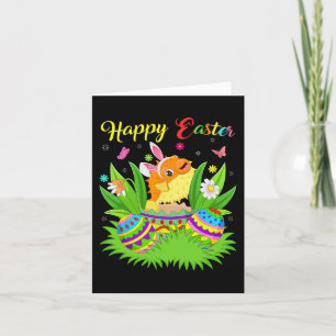 Carte Joyeux Jour de Pâques Poisson Poisson Fun Oeufs de