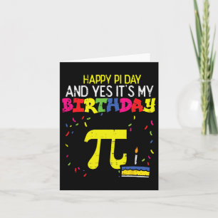 Carte Joyeux Jour de Pi Anniversaire 3.14 Anniversaire M