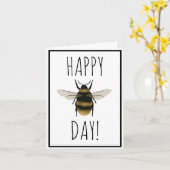 Carte Joyeux Jour des abeilles (Fleur jaune)