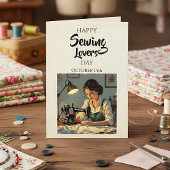 Carte Joyeux Jour des amateurs de couture | 15 octobre