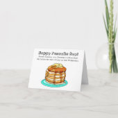 Carte Joyeux Jour des Crêpes ou Mardi Gratuit (Devant)