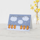 Carte Joyeux Jour des marmottes sifflantes (Fleur jaune)