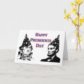 Carte Joyeux Jour des Présidents (Fleur jaune)