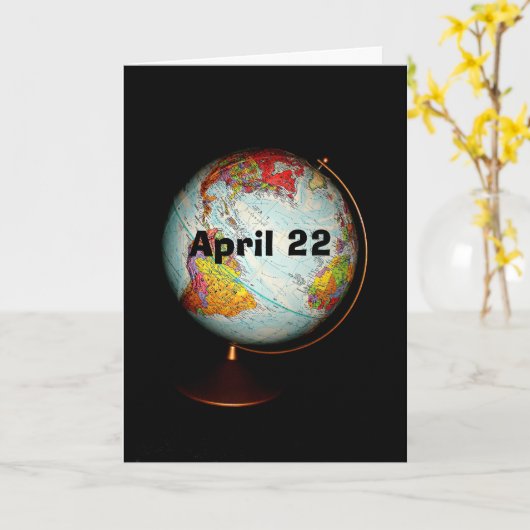 Carte Joyeux Jour des terres ! (Fleur jaune)