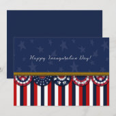 Carte Joyeux Jour d'Inauguration ! Patriotique (Devant / Derrière)