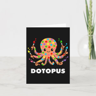 Carte Joyeux Jour Dot Octopus Dotopus Funny Pun Animal