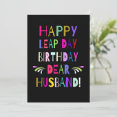 Carte Joyeux Jour Du Bond Anniversaire Au Mari | VOUS CU (Debout devant)