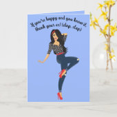 Carte Joyeux Jour du Divorce (Fleur jaune)