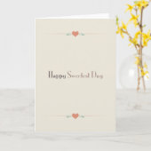 Carte Joyeux Jour du meilleur (Fleur jaune)