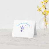 Carte Joyeux Jour du Nom : Evzone grecque (Fleur jaune)