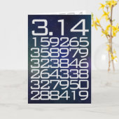 Carte Joyeux Jour du Pi ! (Fleur jaune)