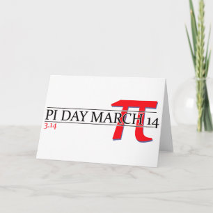 Carte Joyeux Jour du Pi 14 mars