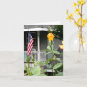 Carte Joyeux jour du Souvenir...... (Fleur jaune)