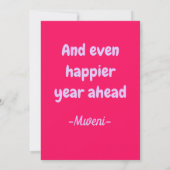 Carte Joyeux Jour et Joyeuse Année (Dos)