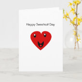 Carte Joyeux Jour le plus doux (Fleur jaune)