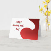 Carte Joyeux Jour le plus doux (Fleur jaune)