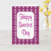 Carte Joyeux Jour le plus doux (Fleur jaune)