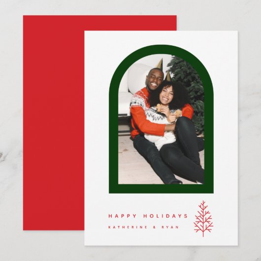 Carte JOYEUX JOURS DE VACANCES Ajouter Votre Photo (Devant / Derrière)