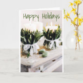 CARTE ****JOYEUX JOURS DE VACANCES AVEC BOÎTES DE VACANC (Fleur jaune)