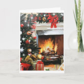 CARTE JOYEUX JOURS DE VACANCES ET PENSER À "VOUS" À NOËL (Devant)