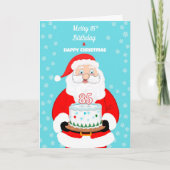 Carte Joyeux Joyeux 85e anniversaire Noël Père Noël (Devant)