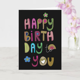 Carte Joyeux joyeux anniversaire pour vous