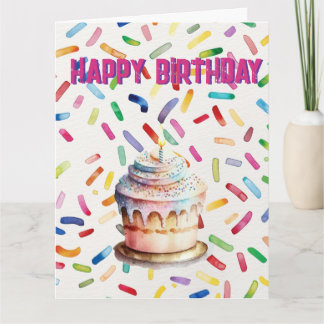 Carte Joyeux Joyeux Joyeux anniversaire