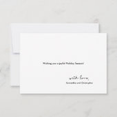 Carte Joyeux Joyeux Joyeux Joyeux Noël Photo Script (Dos)