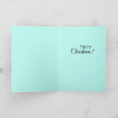 Carte Joyeux Joyeux Noël Moderne Inspirant et Bénis (Intérieur)