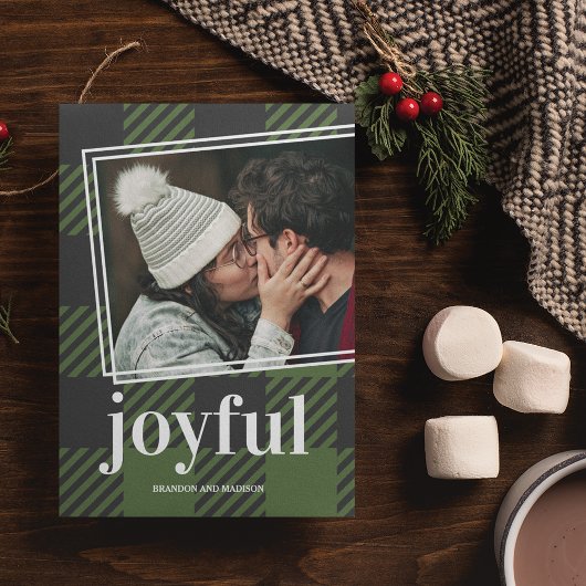 Carte Joyeux Joyeux Noël Photo Holiday