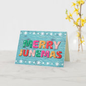 Carte Joyeux Junemas (Fleur jaune)