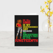 Carte Joyeux JunetDix Est Ma Fête De L'Indépendance Libr (Fleur jaune)