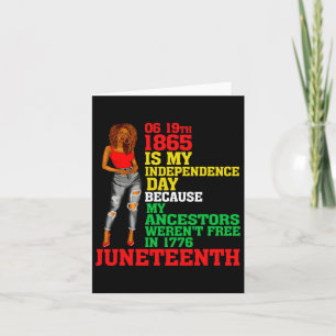 Carte Joyeux JunetDix Est Ma Fête De L'Indépendance Libr