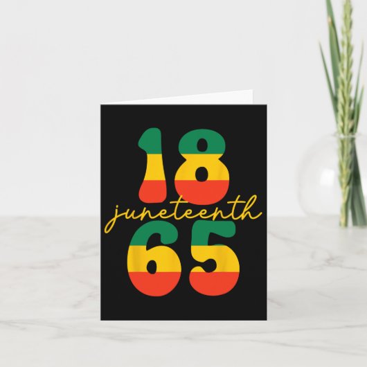 Carte Joyeux Juneteenth est mon jour de l'indépendance E (Devant)